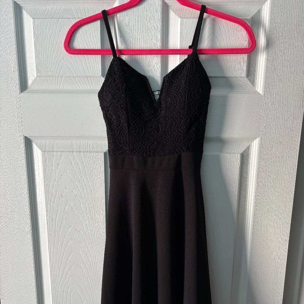 Almost Famous Black Juniors' High Low Skater Dress Size XS